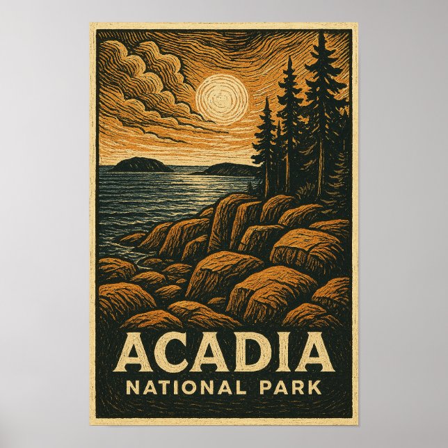 Acadia National Park Poster (Front)