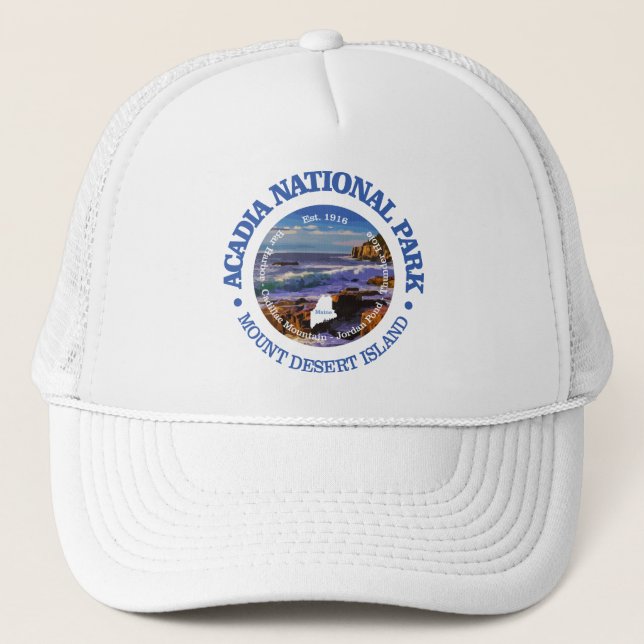 Acadia National Park (rd)2 Trucker Hat (Front)