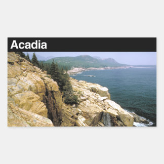 Acadia National Park Rectangular Sticker