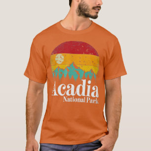 Acadia National Park Retro Mountain Maine Vintage T-Shirt