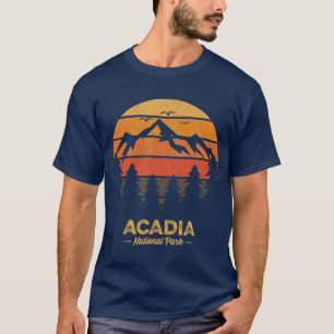 Acadia National Park  Retro Vintage Souvenir T-Shirt