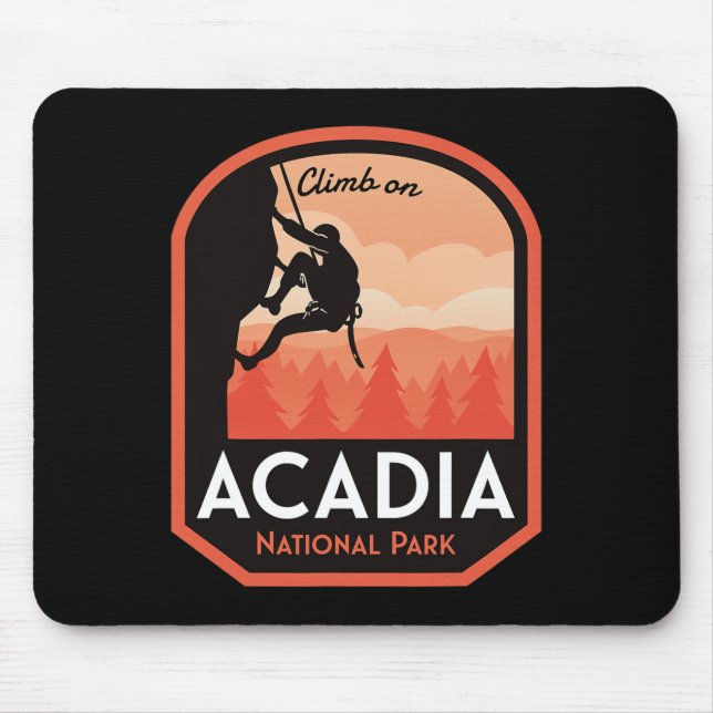 Acadia National Park Rock Climbing  Mouse Mat (Front)