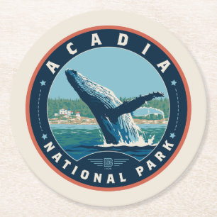 Acadia National Park Round Paper Coaster
