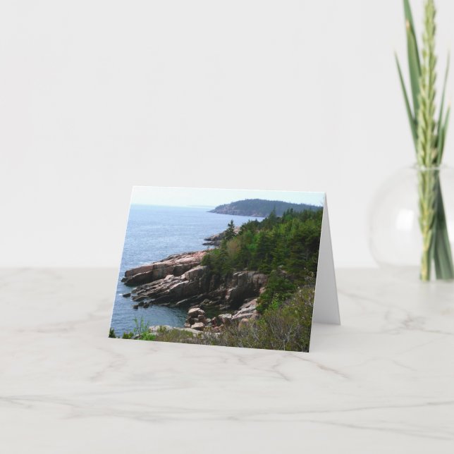 Acadia National Park Shoreline, Maine Card (Front)