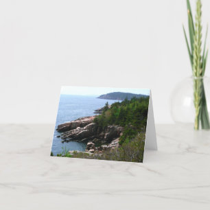 Acadia National Park Shoreline, Maine Card
