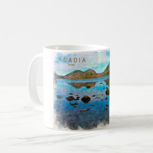 Acadia National Park Sketch Mug (Front Left)