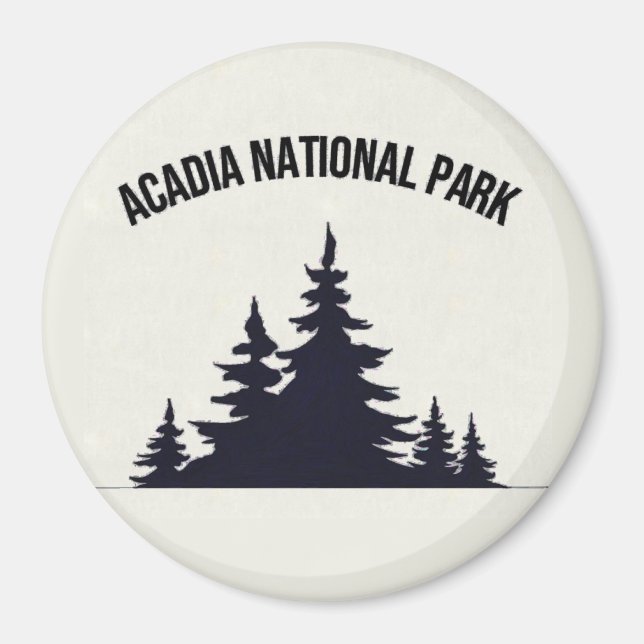Acadia National Park Souvenir Magnet (Front)