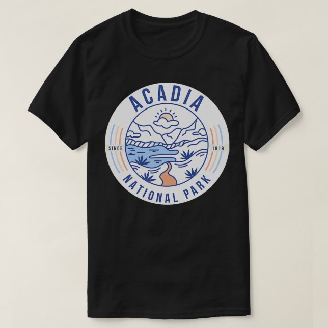 Acadia National Park Sticker 2 T-Shirt (Design Front)