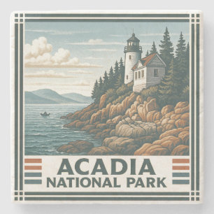 Acadia National Park Stone Coaster