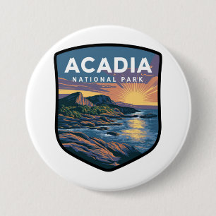 Acadia National Park Sunset Badge