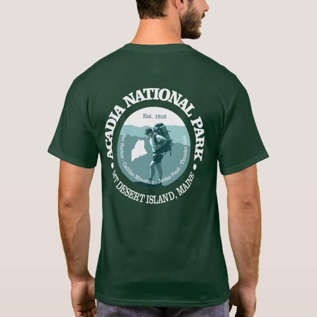 Acadia National Park (T) T-Shirt (Back)