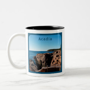 Acadia National Park Thunder Hole Maine Two-Tone Coffee Mug