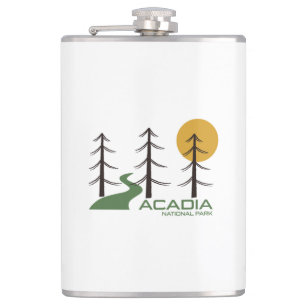 Acadia National Park Trail Hip Flask