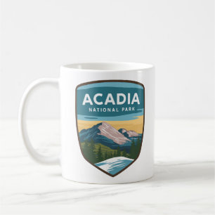 Acadia National Park Travel Badge  Coffee Mug