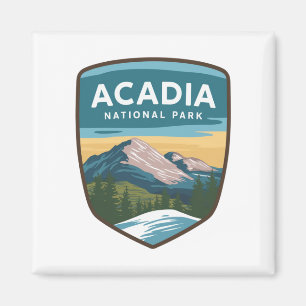 Acadia National Park Travel Badge  Magnet