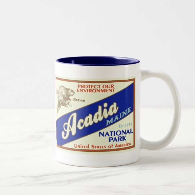Acadia National Park Two-Tone Coffee Mug (Right)
