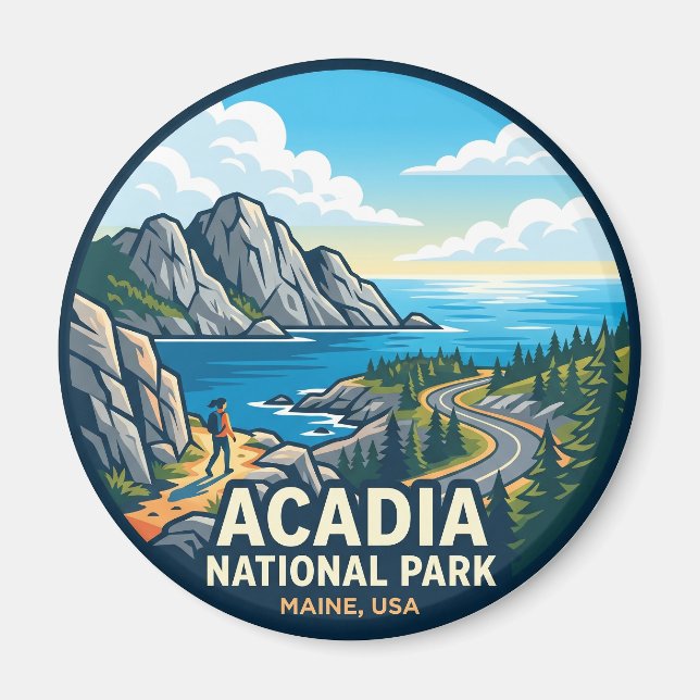 Acadia National Park USA Magnet (Front)