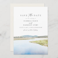 ACADIA NATIONAL PARK Watercolor Save the Date
