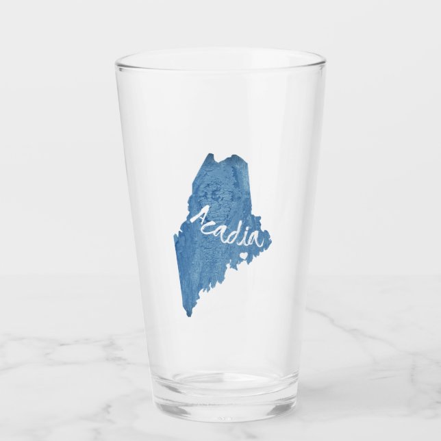 Acadia National Park Wood Grain Glass (Front)