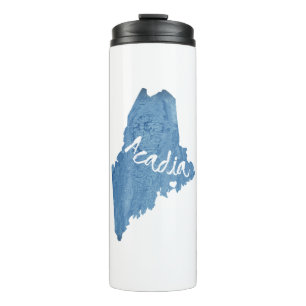 Acadia National Park Wood Grain Thermal Tumbler