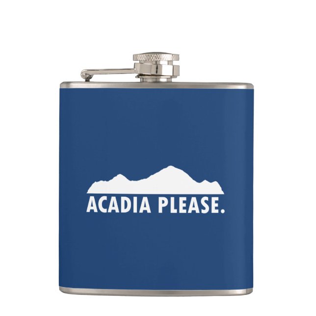Acadia Please Hip Flask (Front)