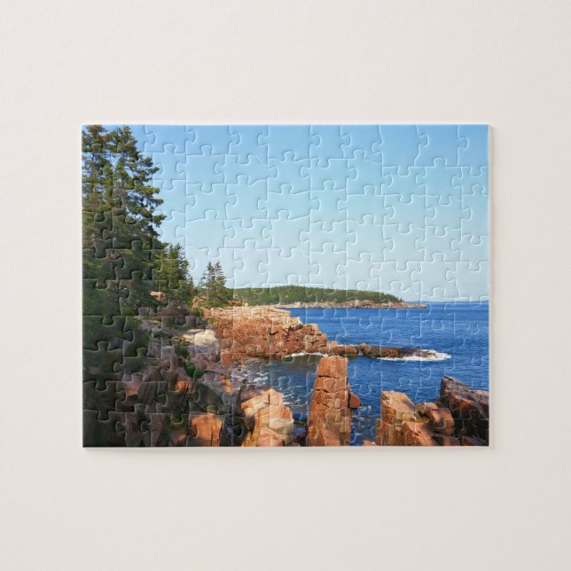 Acadia Rocky Beach near Thunder Hole Jigsaw Puzzle (Horizontal)