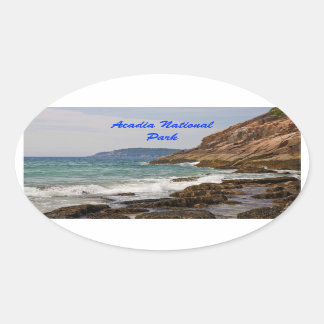 Acadia Shore Oval Sticker