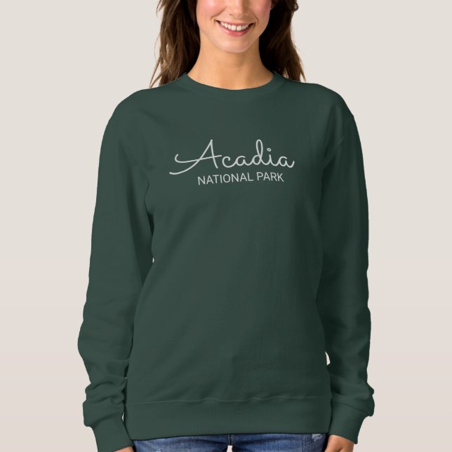 Acadia Sweatshirt Cursive (Front)