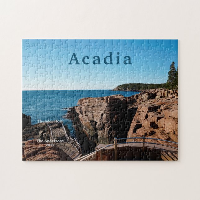 Acadia Thunder Hole National Park Maine Jigsaw Puzzle (Horizontal)