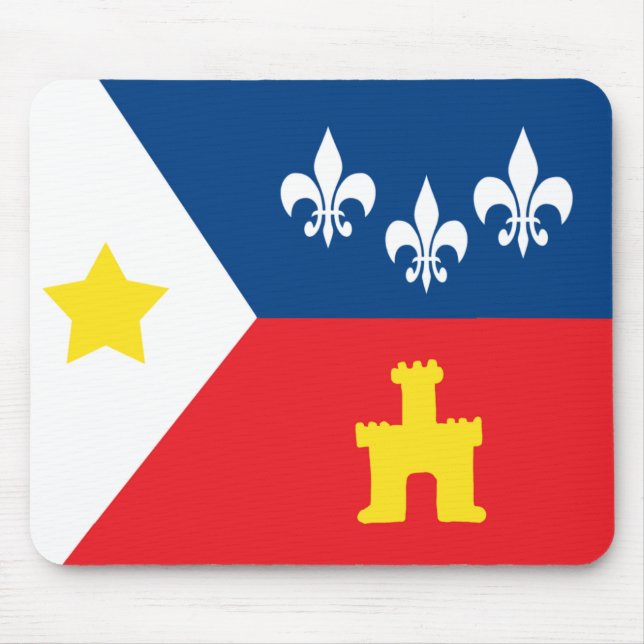 Acadiana Cajun Flag Mouse Mat (Front)