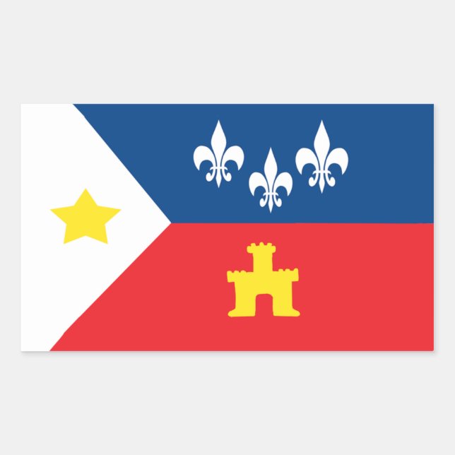 Acadiana Cajun Flag Stickers (Front)