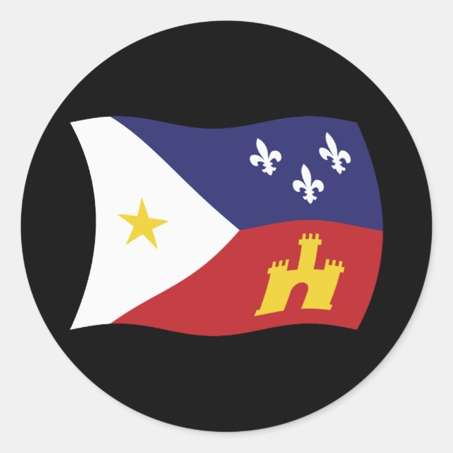 Acadiana Flag Sticker (Front)
