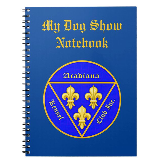 Acadiana Kennel Club Logo Notebook (Front)
