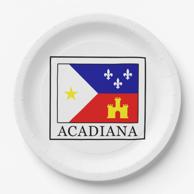 Acadiana Paper Plate (Front)