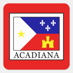 Acadiana Square Sticker