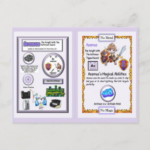 Acamus - Knight Actinium Sword Postcard