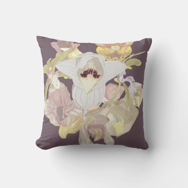 Acanthophippium orchids cushion (Front)