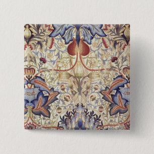 Acanthus (by William Morris) 15 Cm Square Badge