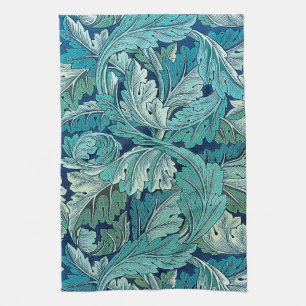 Acanthus Green, William Morris Tea Towel