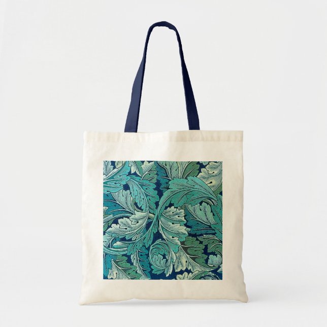 Acanthus Green, William Morris Tote Bag (Front)
