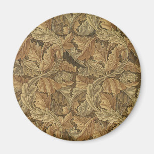 Acanthus Leaves by William Morris, Antique Textile Magnet