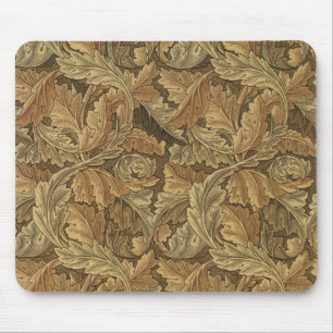 Acanthus Leaves by William Morris, Antique Textile Mouse Mat