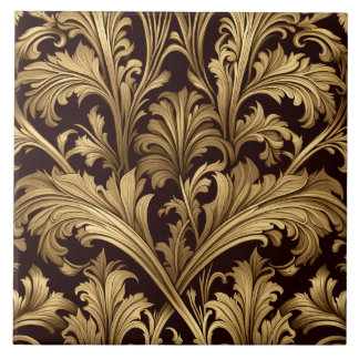 Acanthus Leaves (Old Gold Tone) Tile