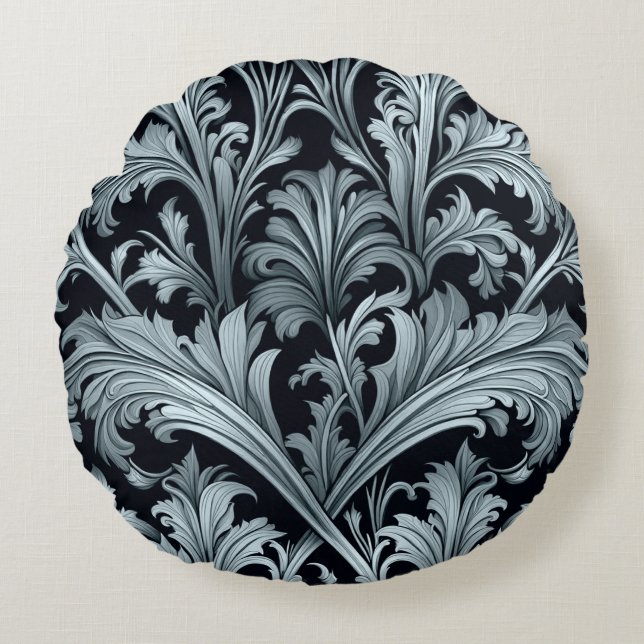 Acanthus Leaves Round Cushion (Front)