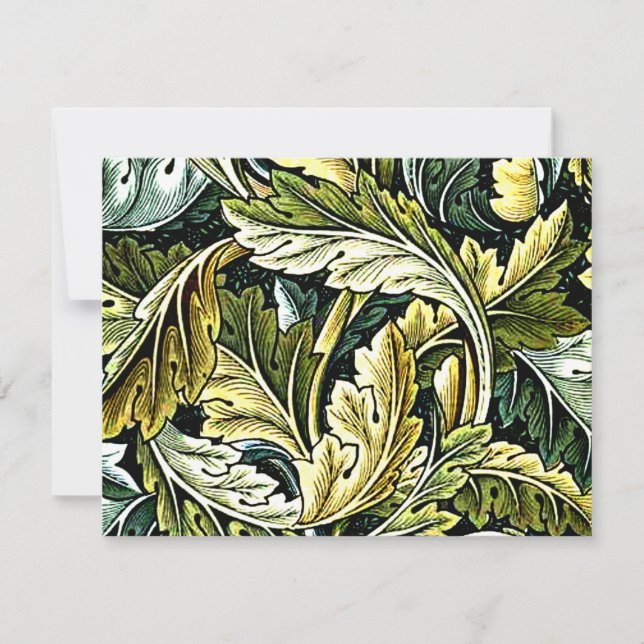Acanthus, popular William Morris pattern Card (Front)