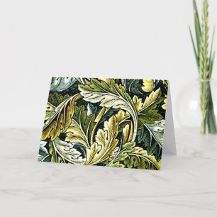Acanthus, popular William Morris pattern, Card
