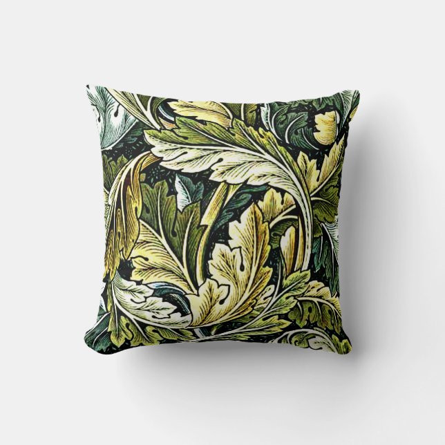 Acanthus, popular William Morris pattern Cushion (Front)