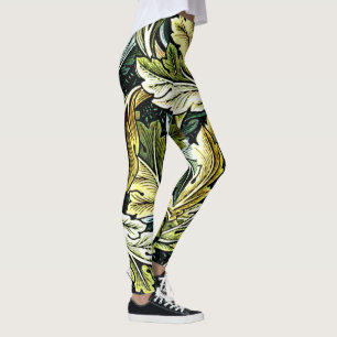 Acanthus, popular William Morris pattern, Leggings