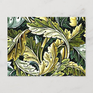 Acanthus, popular William Morris pattern, Postcard
