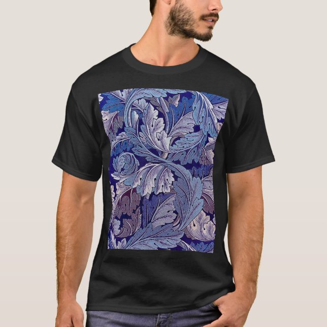 Acanthus Purple, William Morris T-Shirt (Front)